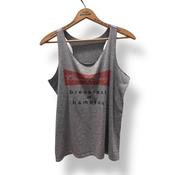 Bloody Mary Grey Racerback Tank Top M - Picture 1 of 5
